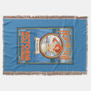 Manta Tejida Transbordador del montar a caballo de la mujer -