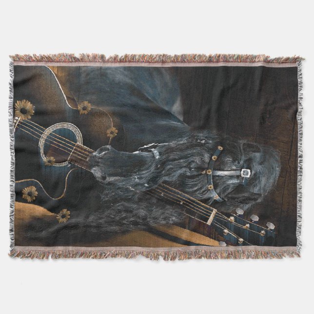 Manta Tejida Un sueño español: decoración en blanco/pared (Anverso)