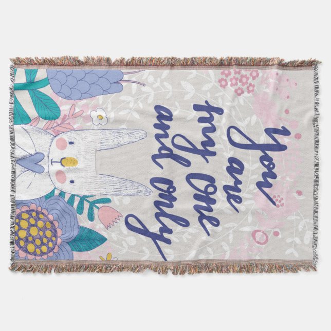 Manta Tejida Usted es mi y solamente (Anverso)