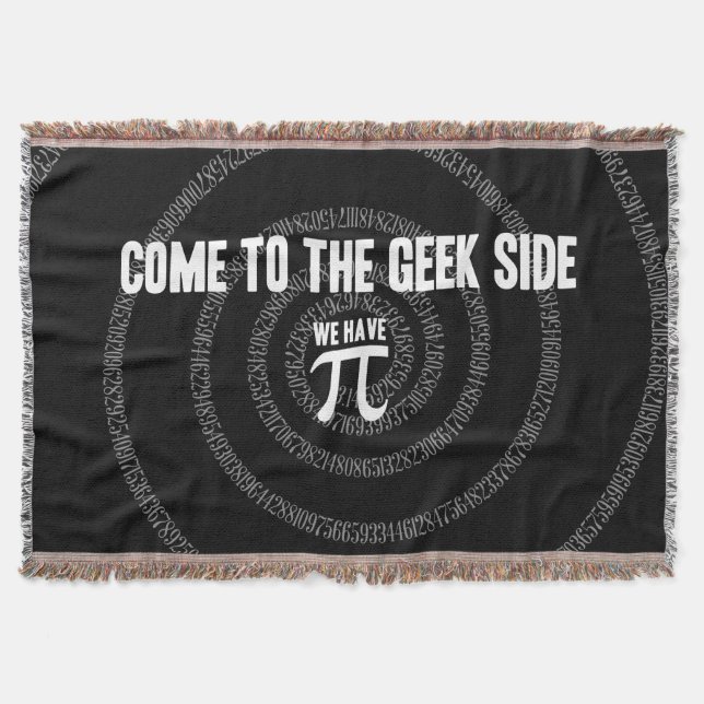 Manta Tejida Ven al lado geek por Pi (Anverso)