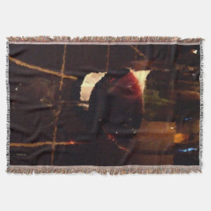 Manta Tejida Vino Rojo