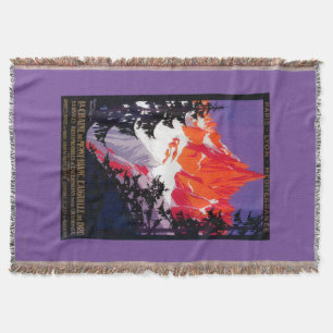 Manta Tejida Vintage PosterEurope de Chaine De Mont Blanc del