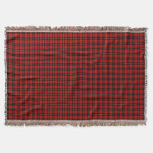 Wallace Clan Red y Black Scottish Tartán