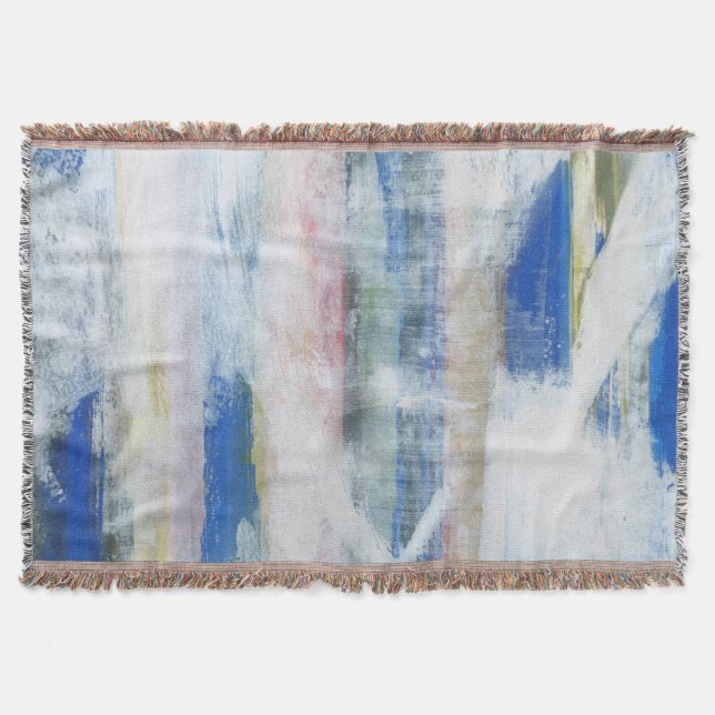 Manta Tejida Wash blanco II (Anverso)