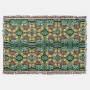 Manta Tejida William De Morgan Textiles Victorianos