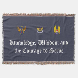 Manta Tejida Wings Silver Throw Blanket