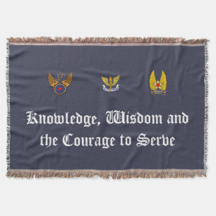 Manta Tejida Wings Silver Throw Blanket