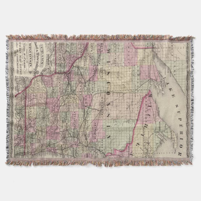 Manta Tejida Wisconsin 9 (Anverso)