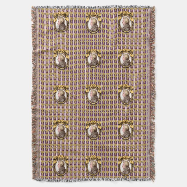 Manta Tejida Wolfgang Amadeus Mozart (Frente vertical)