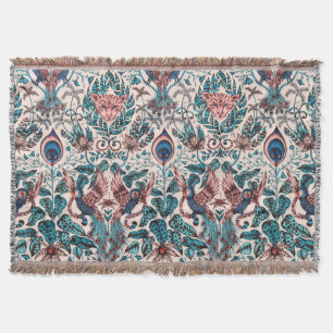 Manta Tejidos animales de la jungla inspirados en el est