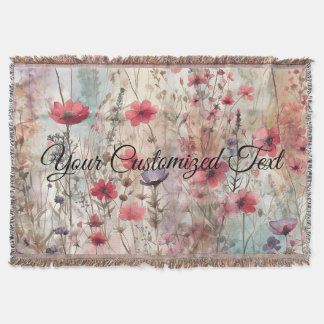 Manta Tejidos de belleza silvestre: al estilo de las flo