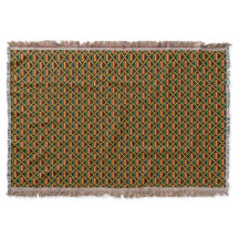 Tela Kente Vertical Negra, Verde, Roja, Amarilla