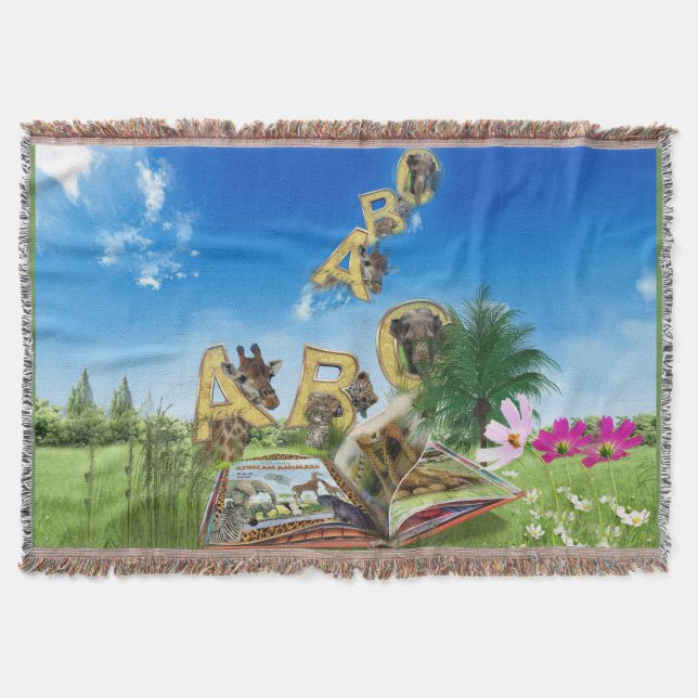 Manta Temas del alfabeto de la capital ABC. (Anverso)