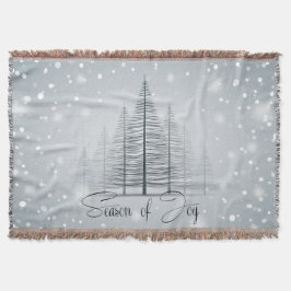 Manta Temporada de Alegres Árboles de Invierno