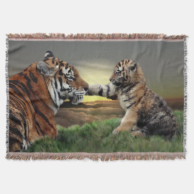 Manta térmica de edición digital de Tigre y Cachor (Anverso)