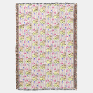 Manta térmica suave de gatitos Kawaii rosados