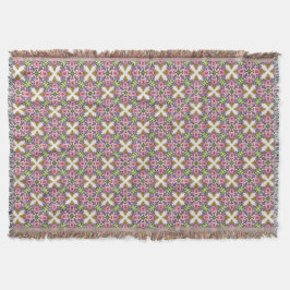 Manta Tesoro de lavanda | Medallón floral elegante