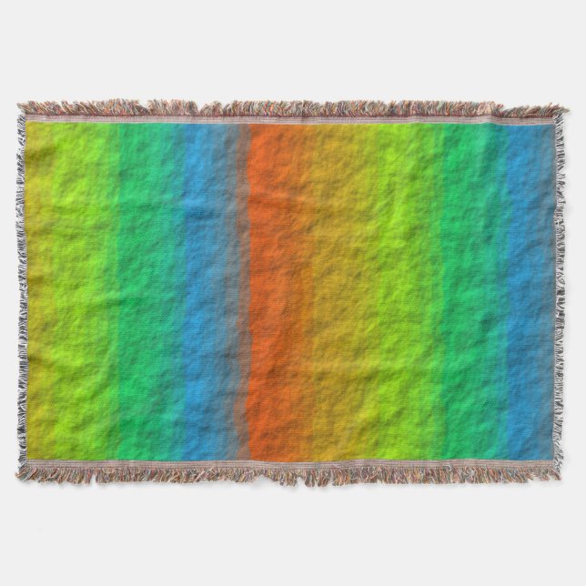 MANTA TEXTURA DE RAINBOW STRIPES (Anverso)