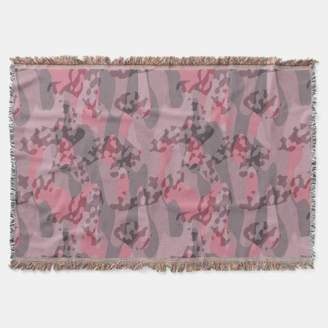 Manta textured pink and mauve Camo abstract (Anverso)