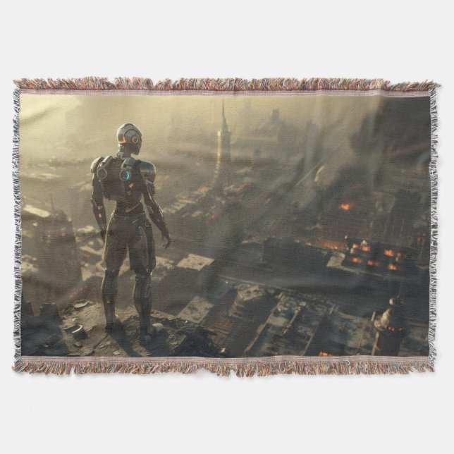 Manta The Ascendant Guardian: Cyberpunk Sci Fi Art (Anverso)