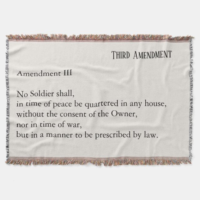 Manta Third Amendment Constitution Protest (Anverso)