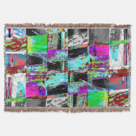Manta Throw Blanket – Abstract Grid