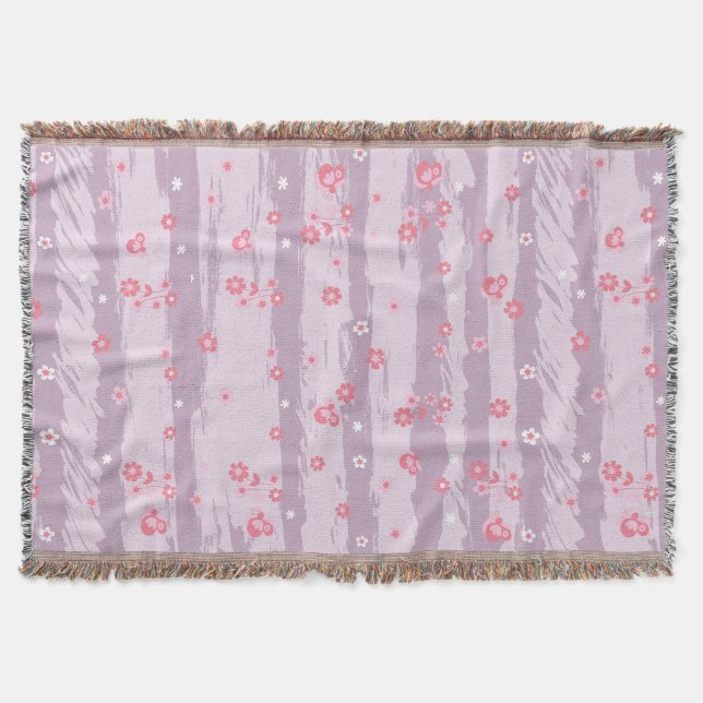 Manta Throw Blanket – Butterfly Garden (Anverso)