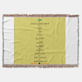 Manta Throw Blanket   Fruits of the Spirit 