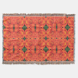 Manta Throw Blanket Naranja Begonia