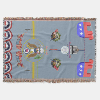 Manta Throw Blanket republicano patriótico