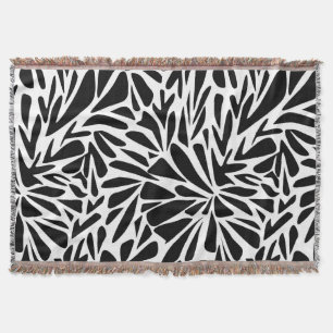 Manta Throw Blanket Resumen del monocromo moderno sin so