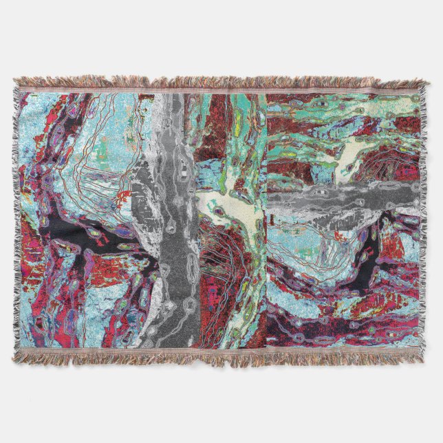 Manta Throw Blanket – Strata Pulse (Anverso)