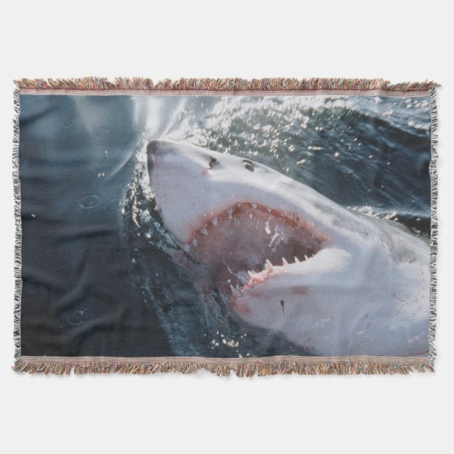 Manta Tiburón blanco en el mar (Anverso)