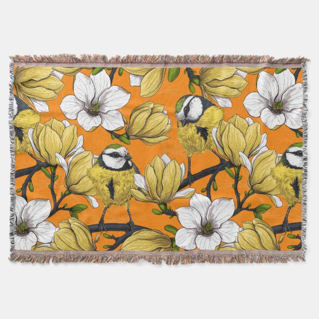 Manta Tiempo de primavera en amarillo (Anverso)