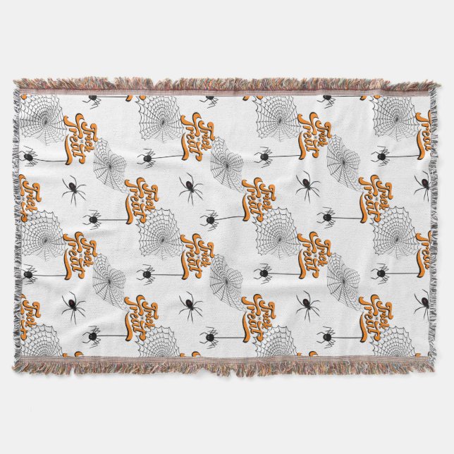 Manta Tipografía de truco o tratamiento con Spiders Patt (Anverso)