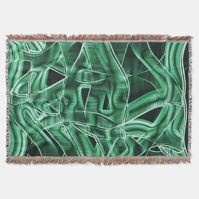 Manta Tira acrílica verde de la izquierda, cruzada super (Anverso)