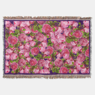 Manta Tira floral barroca rosa para mamá