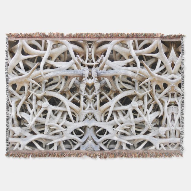 Manta Tirar Antlers De Elk (Anverso)