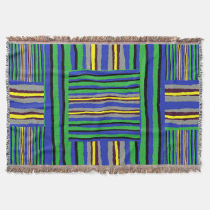 Manta Tirar rayas de Kente
