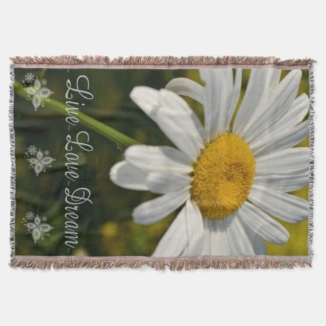 Manta Tirar una manta/margarita blanca (Anverso)