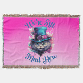 Manta Todos estamos locos aquí - Alicia inspirada en el 