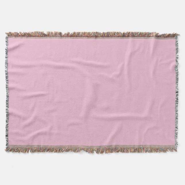 Manta Tono pastel sólido de rosa cereza (Anverso)
