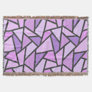 Manta Tonos de vidrio manchado de lilas