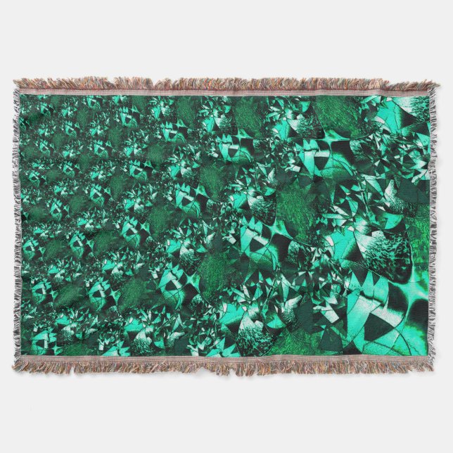 Manta Tonos verdes claros y similares a los de relieve (Anverso)