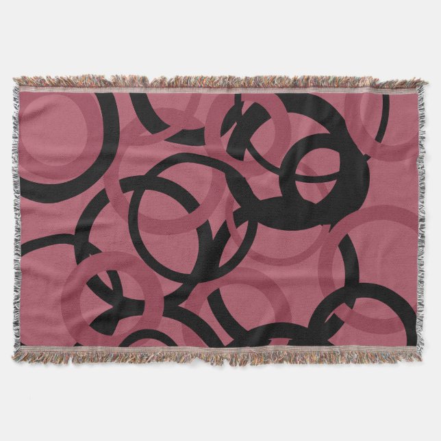 Manta Topacio ahumado y círculos negros (Anverso)