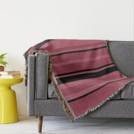 Manta Topacio ahumado y rayas negras