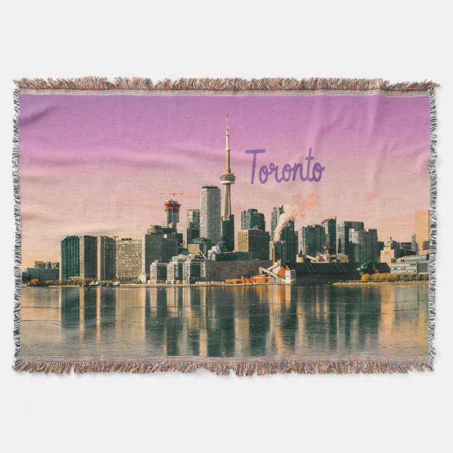 Manta Toronto Capital de Ontario Canada City Skyline (Anverso)