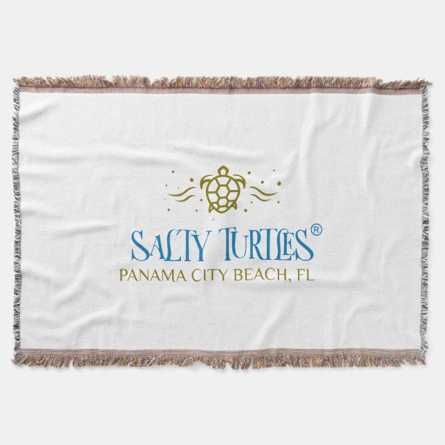 Manta Tortugas saladas® Throw Blanket (Anverso)