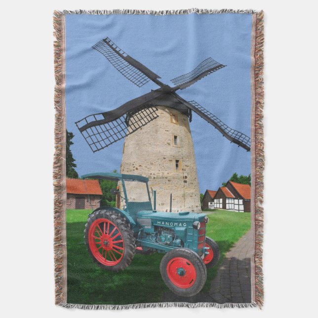 Manta Tractor viejo Hanomag R22 (Frente vertical)