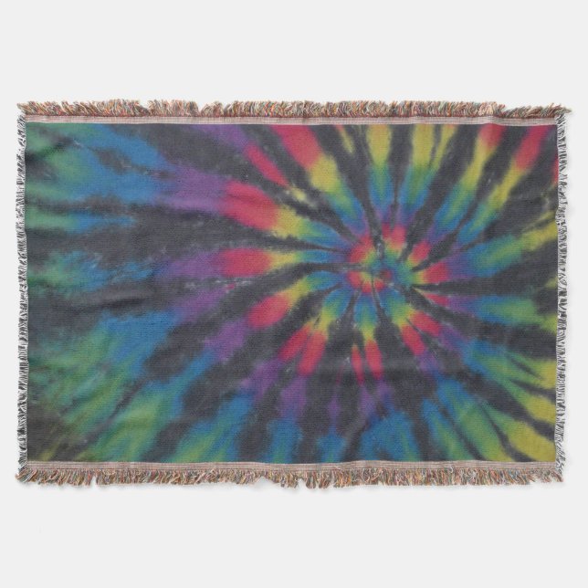 Manta Tradicional Swirl con franjas (Anverso)